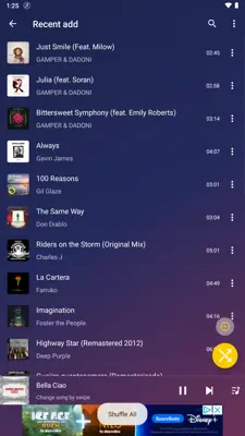 Music Player android App screenshot 3